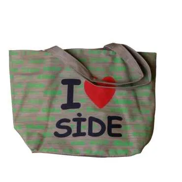 Side Temalı Klasik Plaj Çantası
