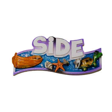 Side Themed Transparent Polyester Refrigerator Plate Magnet - 15