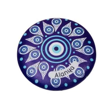 Alanya Themed Polyester Stone Refrigerator Magnet - 16