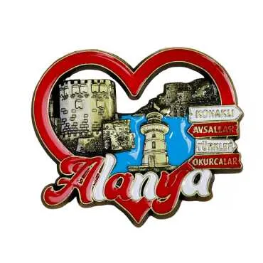 Alanya Temalı Metal Mix Magnet - 6