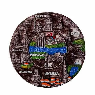 Side Themed Traditional Plaster Plate 15 cm - 3