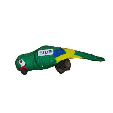Side Themed Parrot Fimo Refrigerator Magnet - 3