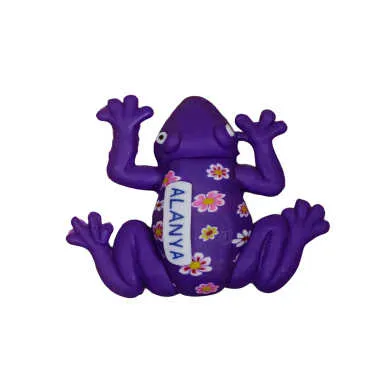 Alanya Themed Frog Fimo Refrigerator Magnet - 3