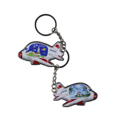 Kemer Themed Airplane Shaped Metal Keychain - 2