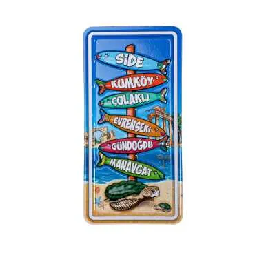 Side Bölgesi Temalı Kabartma Pvc Magnet 70*90 Mm - 4