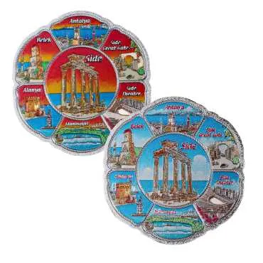 Side Themed Metallic Refrigerator Magnet 70mm - 2