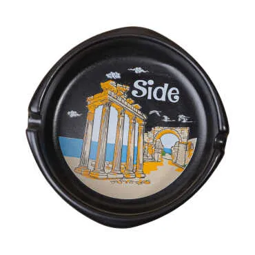 Side Themed Traditional Large Ashtray 100*40 mm - 4