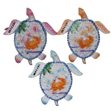 Side Themed Stone and Mother of Pearl Polyester Refrigerator Magnet - 11