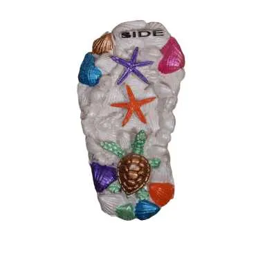 Side Themed Stone and Mother of Pearl Polyester Refrigerator Magnet - 15