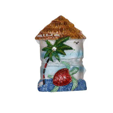 Side Themed Stone and Mother of Pearl Polyester Refrigerator Magnet - 22