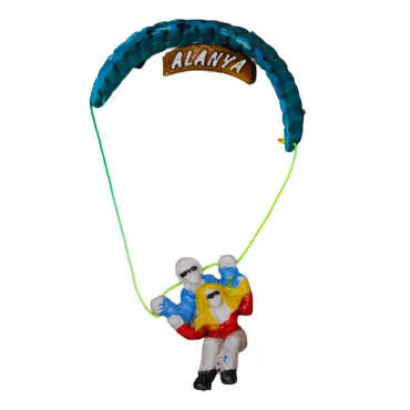 Alanya Themed Polyester Single Parachute Refrigerator Magnet - 3