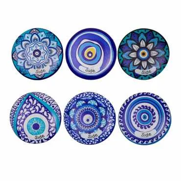 Side Themed Polyester Stone Refrigerator Magnet - 16