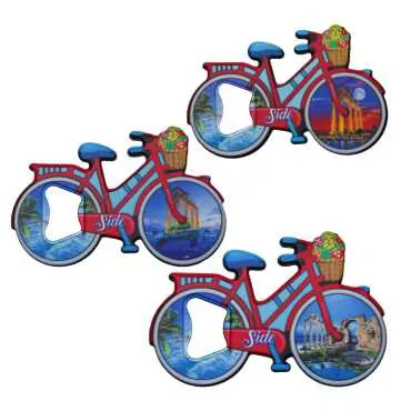 Side Themed UV Bicycle Bottle Opener - 2