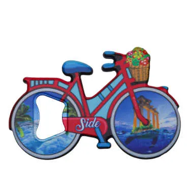 Side Themed UV Bicycle Bottle Opener - 3