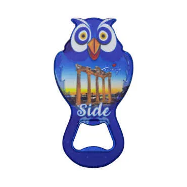 Side Themed UV Printed Owl Bottle Opener - 3