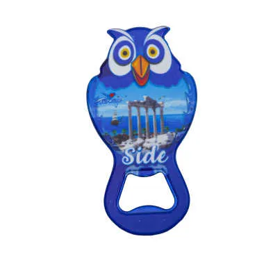 Side Themed UV Printed Owl Bottle Opener - 4
