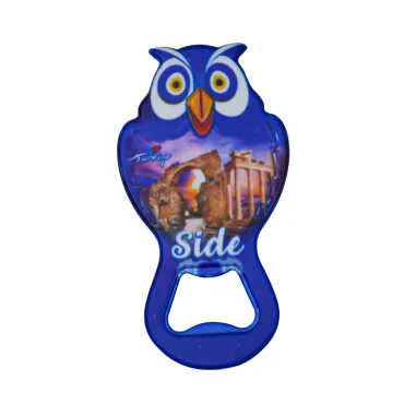 Side Themed UV Printed Owl Bottle Opener - 6
