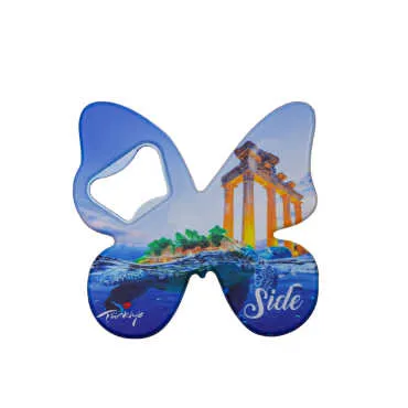 Side Themed UV Printed Butterfly Bottle Opener - 3