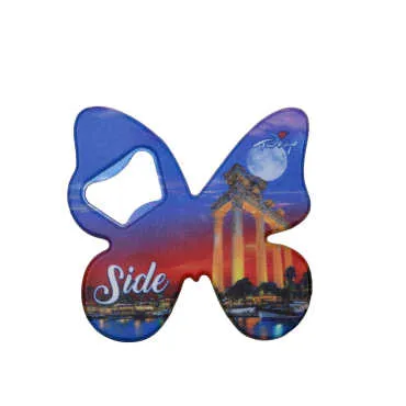 Side Themed UV Printed Butterfly Bottle Opener - 5