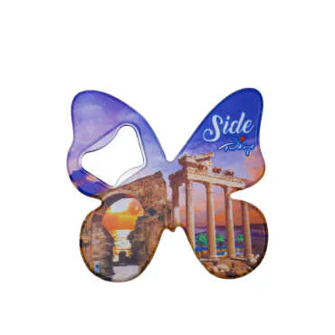 Side Themed UV Printed Butterfly Bottle Opener - 6