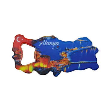 Alanya Themed UV Map Bottle Opener - 5