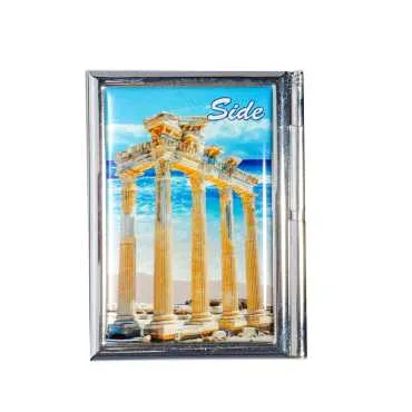 Side Themed Myros Metal Pen Holder Notepad 86x66x8 mm - 4