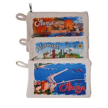 Alanya Themed Canvas Wallet - 2