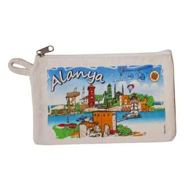 Alanya Themed Canvas Wallet - 3