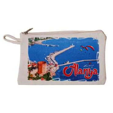 Alanya Themed Canvas Wallet - 4