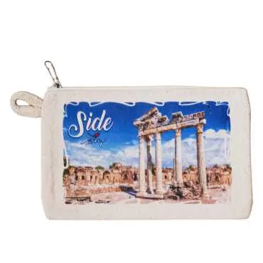 Side Themed Canvas Wallet - 4