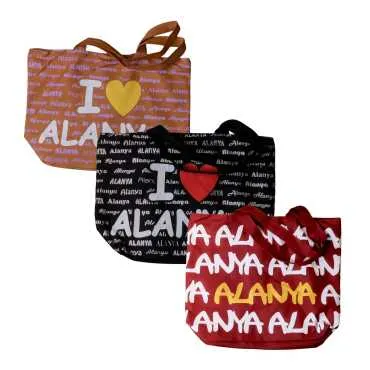Alanya Themed Heart Beach Bag - 2