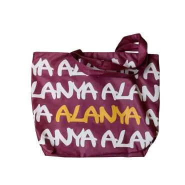 Alanya Themed Heart Beach Bag - 11