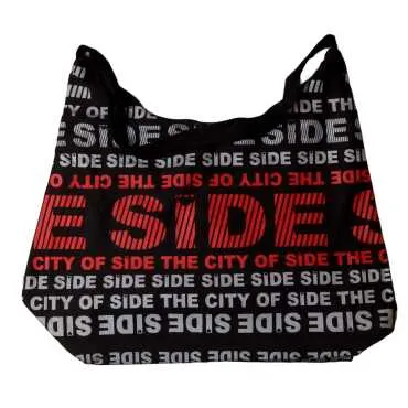 Side Themed Beach Bag with Heart Design - 3