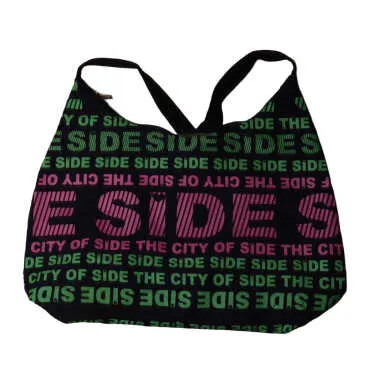 Side Themed Beach Bag with Heart Design - 9