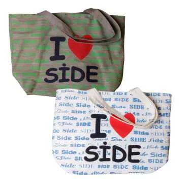 Side Themed Classic Beach Bag - 2