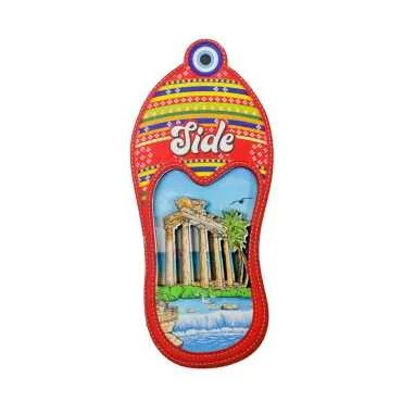 Side Themed 3D Picture Wooden Refrigerator Magnet - 3