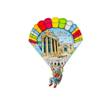 Side Themed 3D Picture Wooden Refrigerator Magnet - 8
