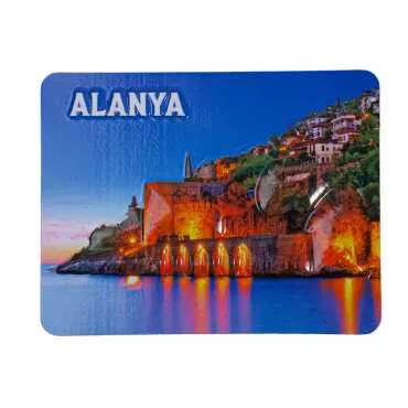 Alanya Themed Embossed PVC Refrigerator Magnet 70x90 mm - 10