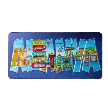Alanya Temalı Metalize Magnet 50*100 Mm  - 4