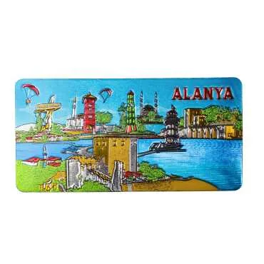 Alanya Temalı Metalize Magnet 50*100 Mm  - 9