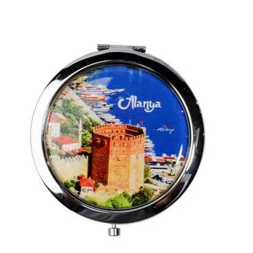 Alanya Temalı Myros Metal Yuvarlak Ayna 70x11 mm - 5