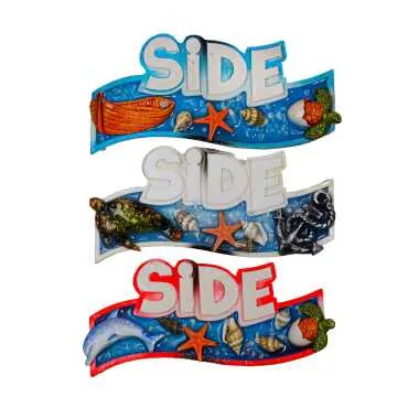 Side Themed Transparent Polyester Refrigerator Plate Magnet - 2