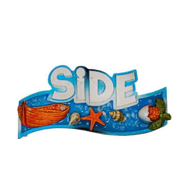Side Themed Transparent Polyester Refrigerator Plate Magnet - 3