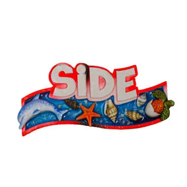 Side Themed Transparent Polyester Refrigerator Plate Magnet - 4