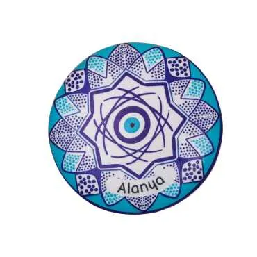Alanya Themed Polyester Stone Refrigerator Magnet - 3