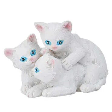 Toptan Mi̇ni̇ Anali Kizli Polyester Kedi̇ (4 Adet)