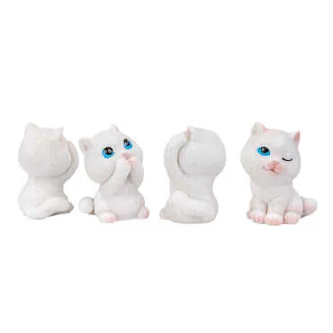 Toptan 5 Cm Görmedi̇m 4 Lü Kedi̇ Seti̇ - Standart - 2