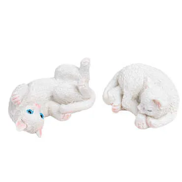 Wholesale 5 cm Set of 2 Lying Cat - Standart - 2