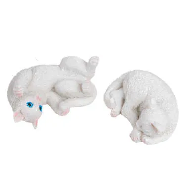 Wholesale 5 cm Set of 2 Lying Cat