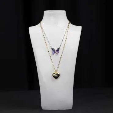Steel Women's Necklace - Standart - 4